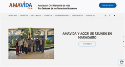 Desktop Screenshot of amavida.org.ve