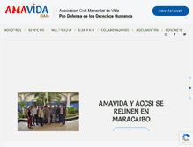 Tablet Screenshot of amavida.org.ve